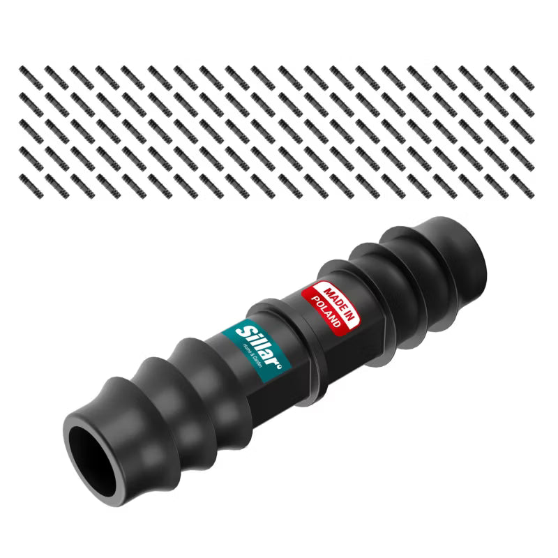 Samlestykke til Drypslange 16 mm 100 Stk. Sort