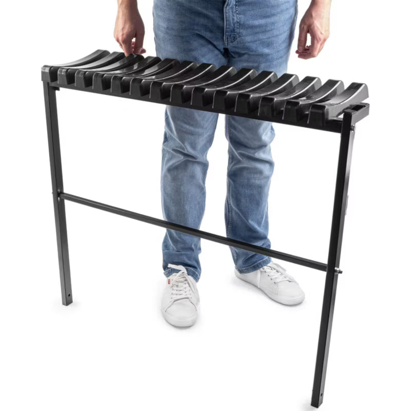 Sammenklappelig Havebænk 91x26x77 cm Sort