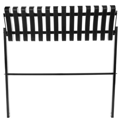Sammenklappelig Havebænk 91x26x77 cm Sort