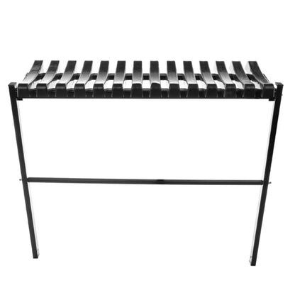Sammenklappelig Havebænk 91x26x77 cm Sort