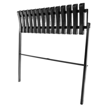 Sammenklappelig Havebænk 91x26x77 cm Sort