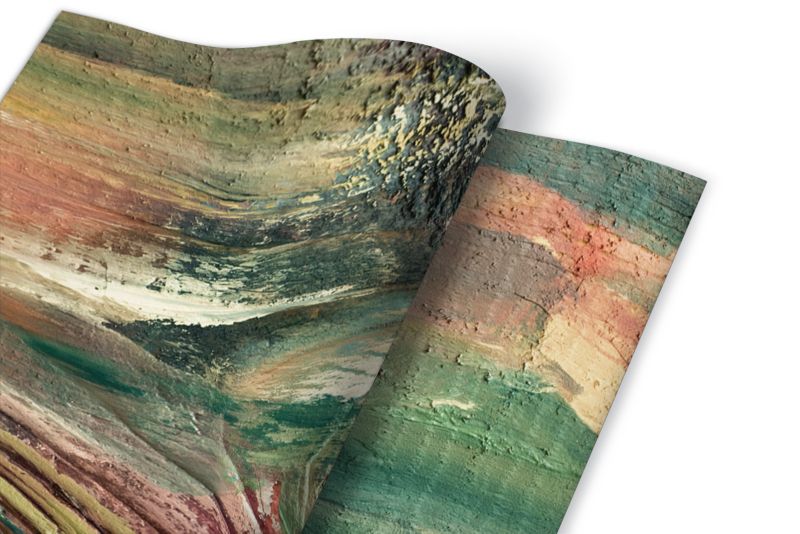 Selvklæbende pvc-folie Tulup malet planke 100 x 50 cm