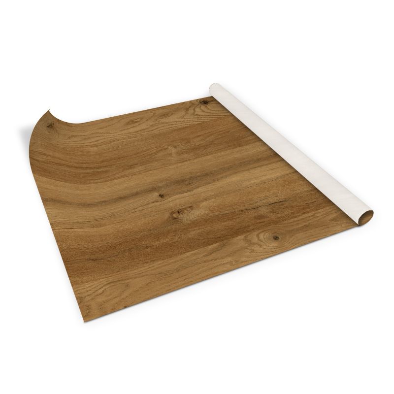 Selvklæbende Tulup PVC-folie i rustik egetræ 100 x 50 cm