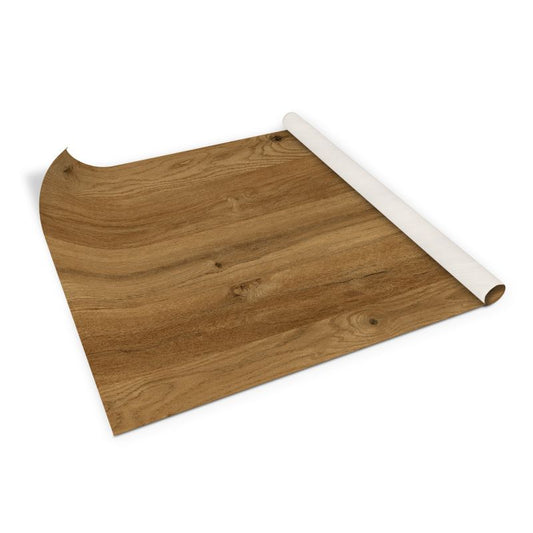 Selvklæbende Tulup PVC-folie i rustik egetræ 100 x 50 cm