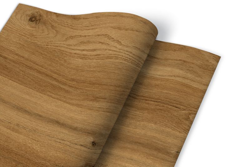 Selvklæbende Tulup PVC-folie i rustik egetræ 100 x 50 cm