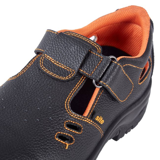 Site Emery S1P arbejdssandaler i størrelse 36
