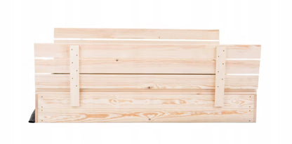 Sandkasse med Bænke 140x140 cm Træ