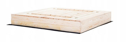 Sandkasse med Bænke 140x140 cm Træ