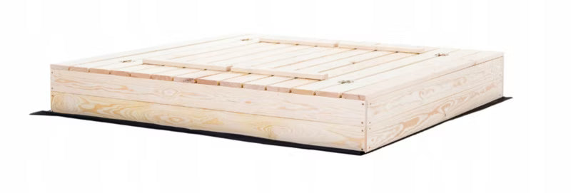 Sandkasse med Bænke 140x140 cm Træ