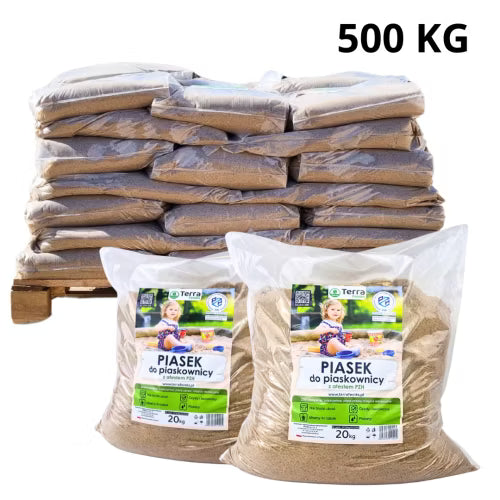 Sandkassesand 500 kg Palette 25x20 kg