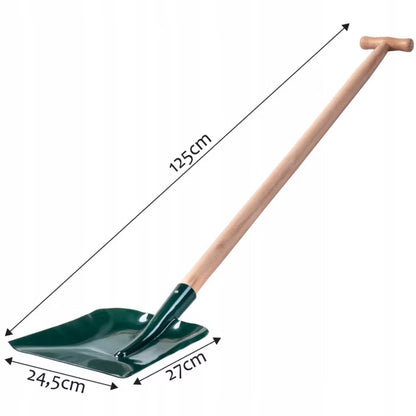 Sandskovl 125 cm Metal med Træskaft Grøn