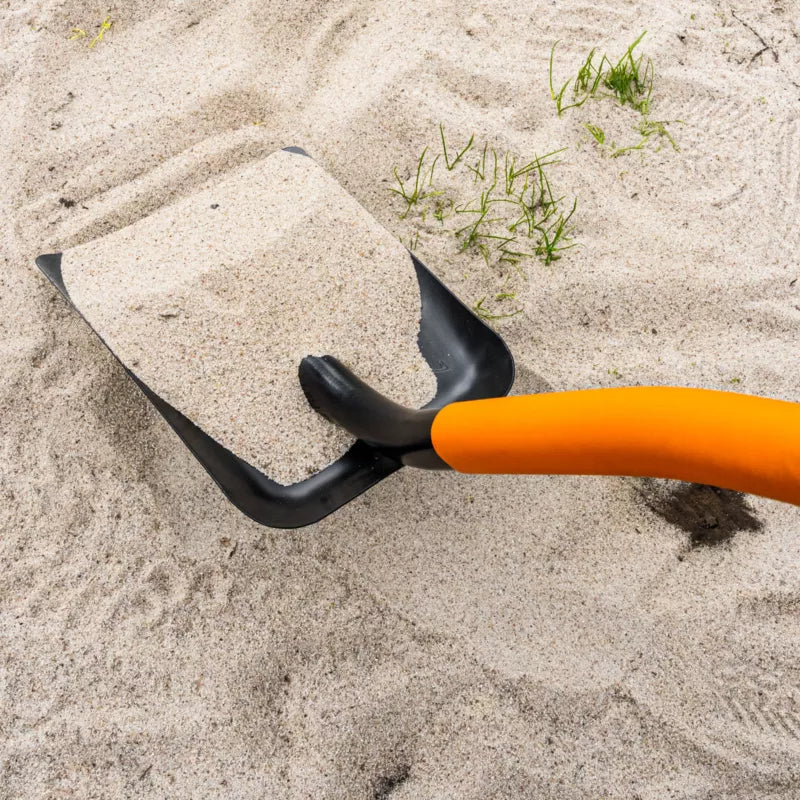 Sandskovl 132 cm Stål med Metalrørsskaft