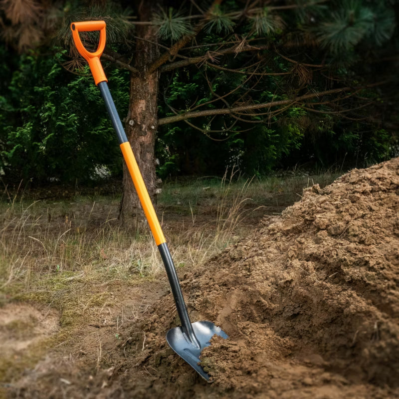Sandskovl Hærdet Stål 132 cm Sort