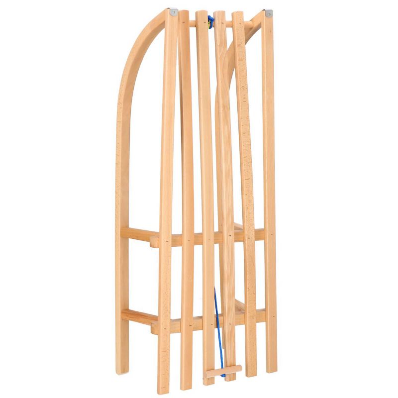 Springos klassiske træ-kælke til børn 90 cm, lakerede, 1 stk.