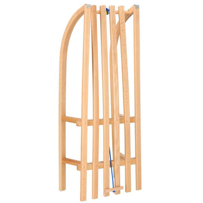 Springos klassiske træ-kælke til børn 90 cm, lakerede, 1 stk.