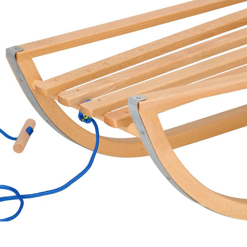 Springos klassiske træ-kælke til børn 90 cm, lakerede, 1 stk.