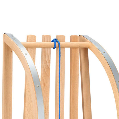 Springos klassiske træ-kælke til børn 90 cm, lakerede, 1 stk.