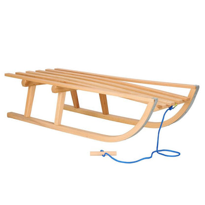 Springos klassiske træ-kælke til børn 90 cm, lakerede, 1 stk.