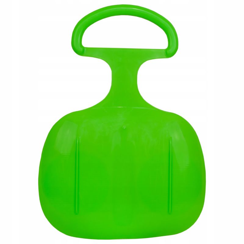 Børneslæde Sillar, æbleformet til sne, med håndtag, plastik, fleksibel, grøn, 1 stk.