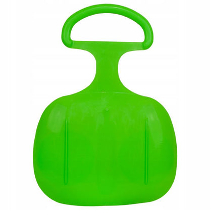 Børneslæde Sillar, æbleformet til sne, med håndtag, plastik, fleksibel, grøn, 1 stk.