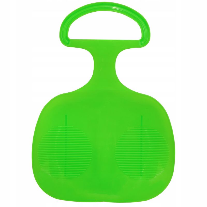 Børneslæde Sillar, æbleformet til sne, med håndtag, plastik, fleksibel, grøn, 1 stk.