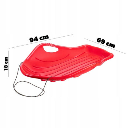 Plastikslede KADAX til børn - stærk sneglider med skal, 1 stk.