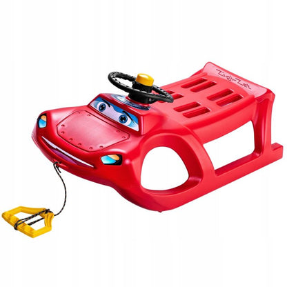 Plastikslede KADAX med rat til børn – sneglider med styr og horn, 1 stk.