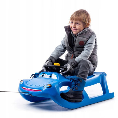 Plastikslede KADAX med rat til børn - sneglider til nedkørsel, 1 stk.