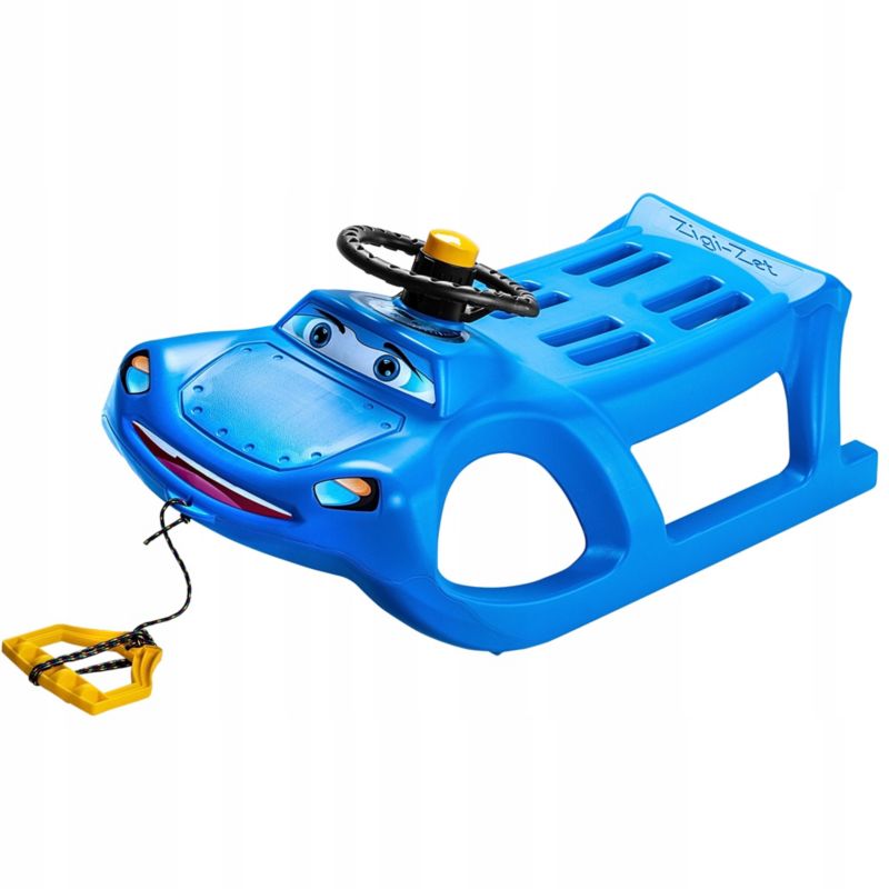 Plastikslede KADAX med rat til børn - sneglider til nedkørsel, 1 stk.