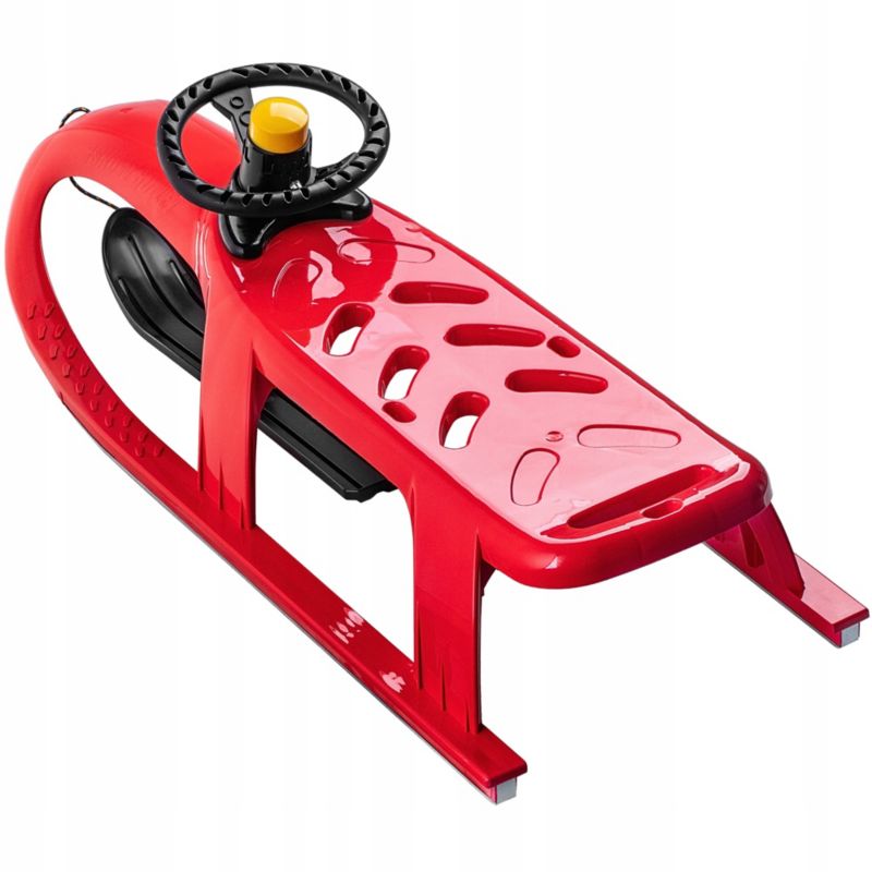 Plastikslede KADAX med rat og styrbar glideplade – 1 stk.