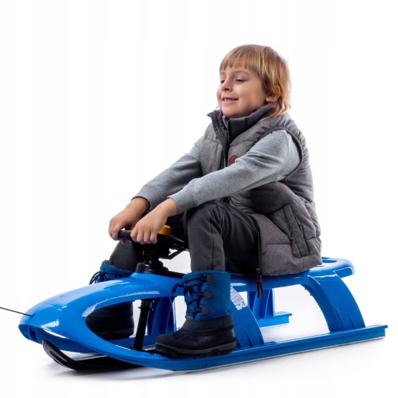 Plastikslede KADAX med rat og klaxon – sneglider til børn, 1 stk.