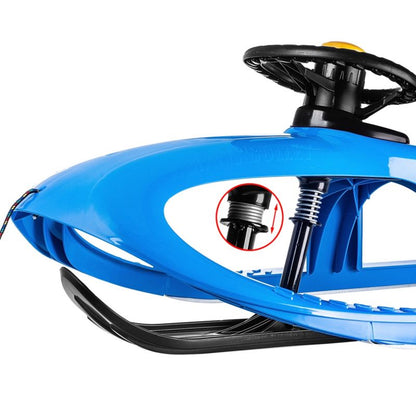 Plastikslede KADAX med rat og klaxon – sneglider til børn, 1 stk.