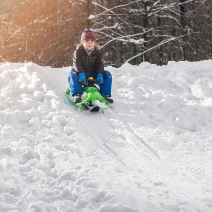 Plastikslede KADAX med rat - sneglider og kælke til børn, 1 stk.