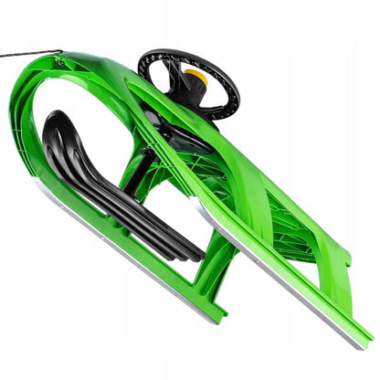 Plastikslede KADAX med rat - sneglider og kælke til børn, 1 stk.