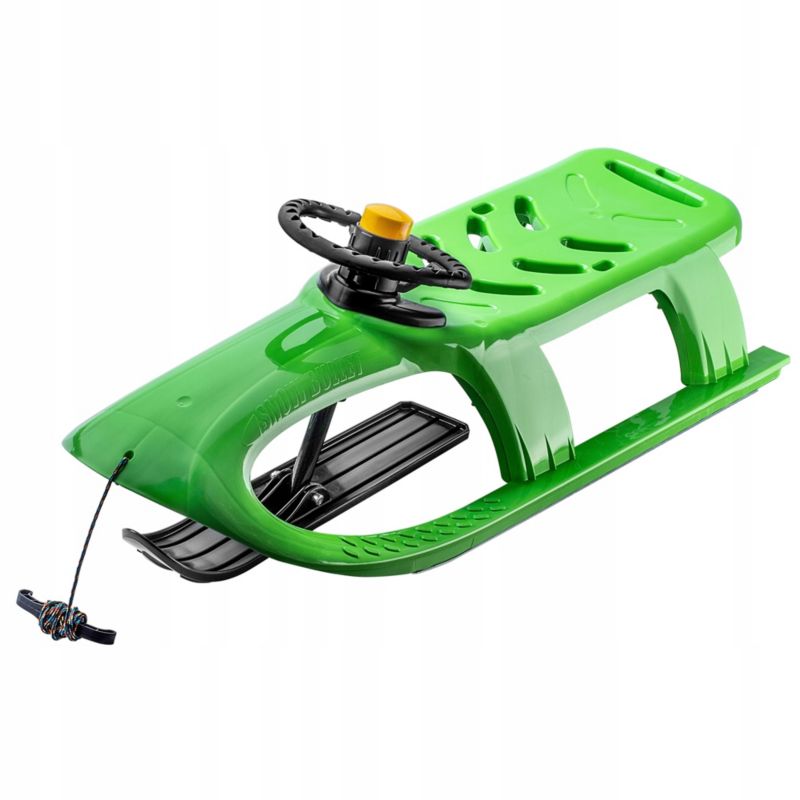 Plastikslede KADAX med rat - sneglider og kælke til børn, 1 stk.