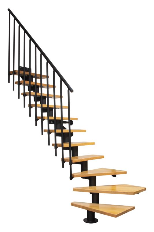 Modulære Trapper Dixi Plus 70 cm Bøg Sort