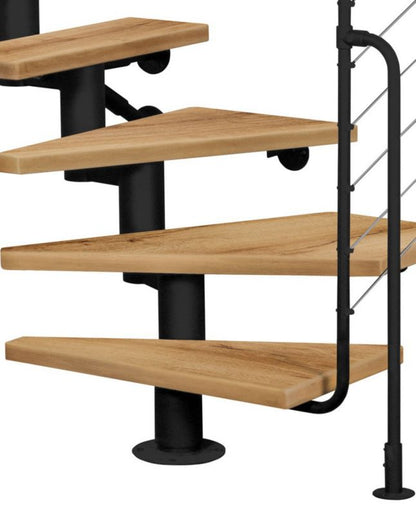 Modulære Trapper Dixi Plus 78x300 cm Egetræ Sort
