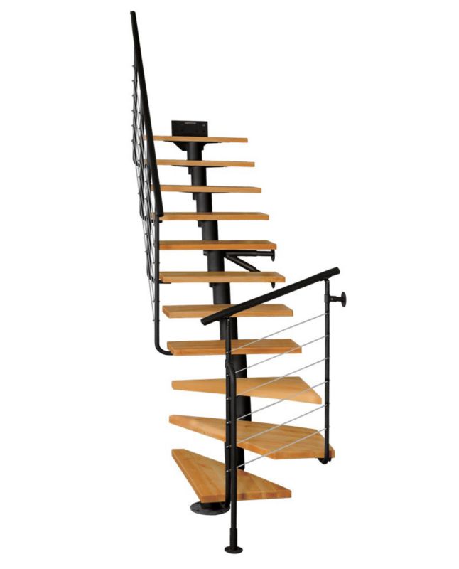 Modulære Trapper Dixi Plus 240-325 cm Sort Elletræ
