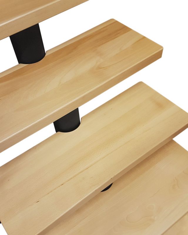 Modultrappe Dixi 80 cm Bøg Hvid RAL 9003