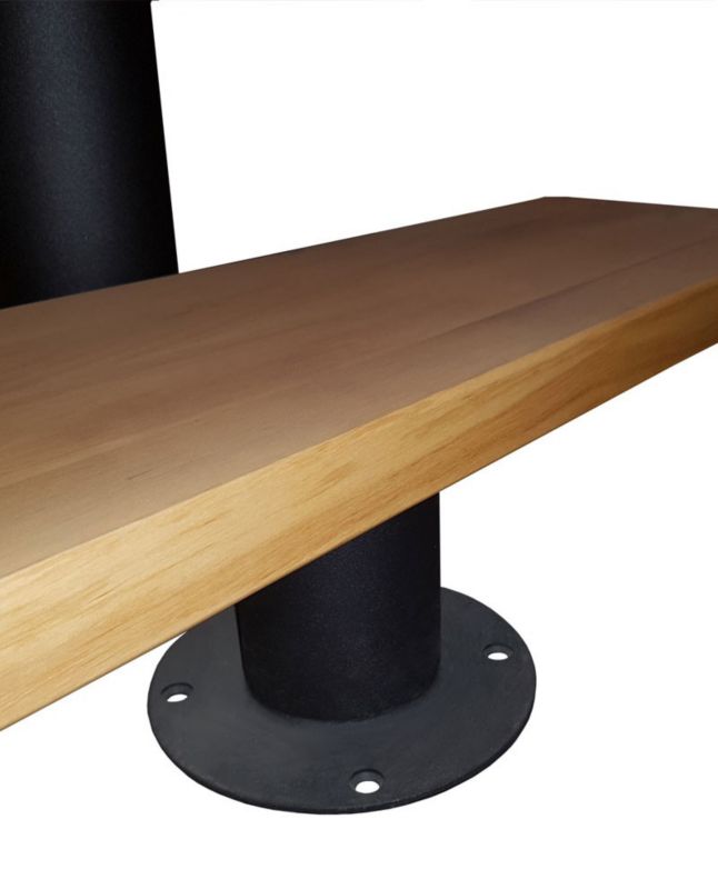 Modultrappe Dixi 78x325 cm Eg Sort RAL 9005