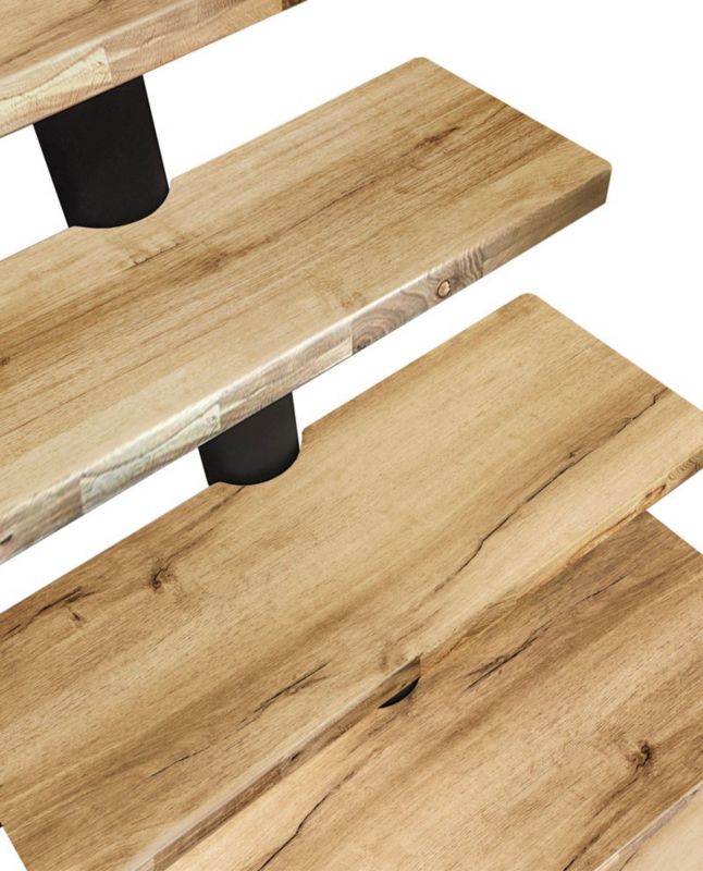 Modultrappe Dixi 78x325 cm Eg Sort RAL 9005