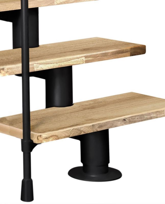 Modultrappe Dixi 78x325 cm Eg Sort RAL 9005