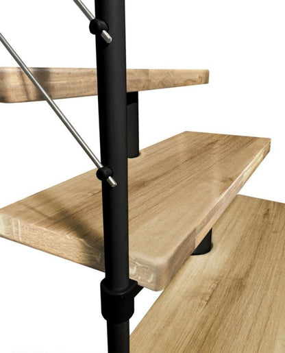 Modultrappe Dixi 78x325 cm Eg Sort RAL 9005
