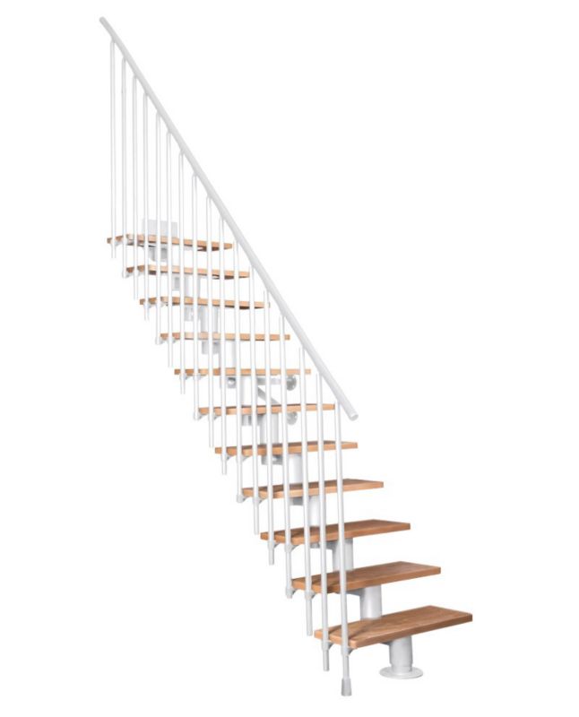 Modultrappe Dixi Vertical 80 cm Bøg Hvid