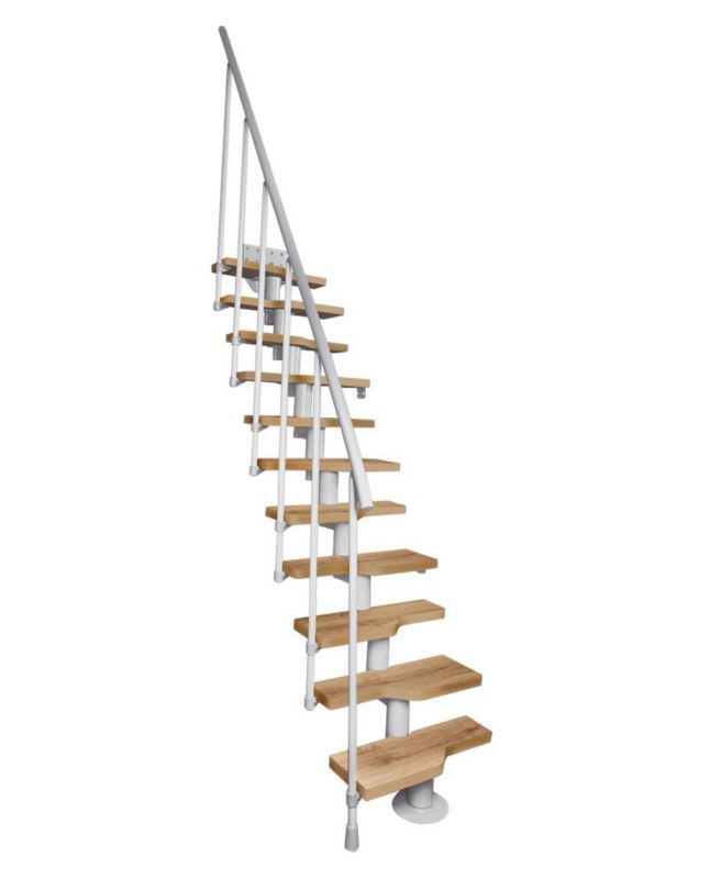 Modultrappe Mini 70 cm RAL 9006 Eg 13 Trin