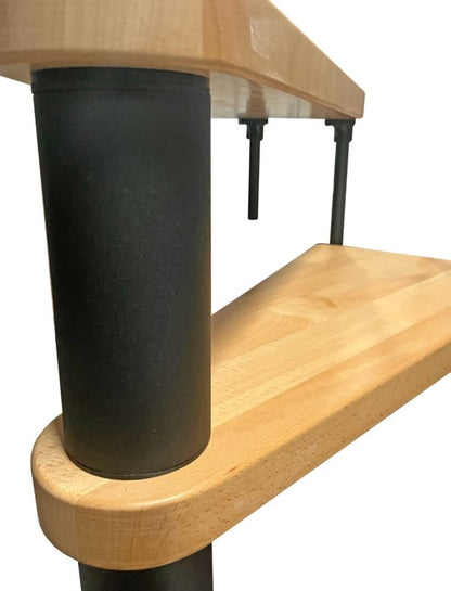 Spindeltrappe Novo Ø140 cm Bøg Sort | 5907710648674