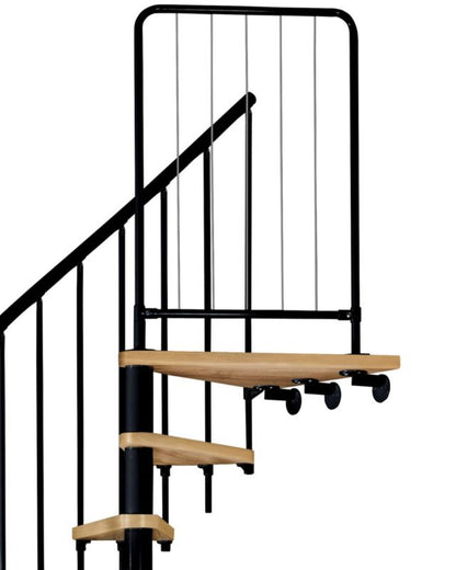 Spindeltrappe Novo Ø140 cm Bøg Sort | 5907710648674