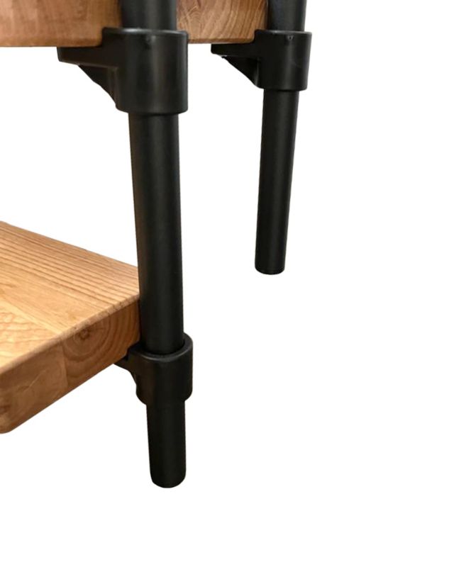 Spindeltrappe Novo Ø140 cm Bøg Sort | 5907710648674