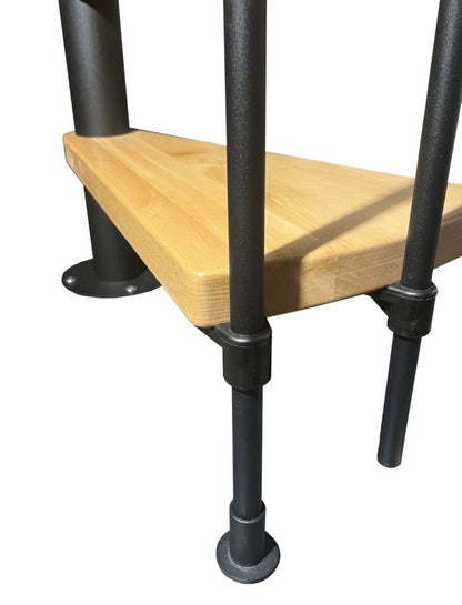 Spindeltrappe Novo Ø140 cm Bøg Sort | 5907710648674