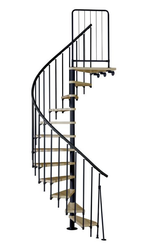 Spindeltrappe Novo Ø140 cm Eg Sort | 5907710649145